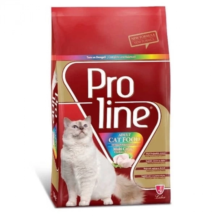ÇOK SATAN Proline Tavuklu Renkli Taneli Yetişkin Kedi Maması 1.2 Kg