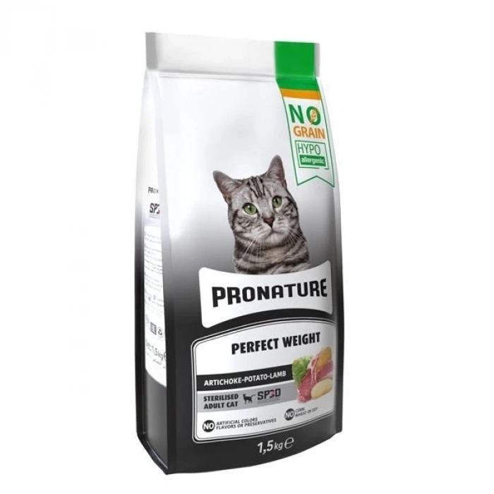 ÇOK SATAN Pronature Sterilised Tahılsız Kuzu Etli Kısırlaştırılmış Yetişkin Kedi Maması 1.5 Kg