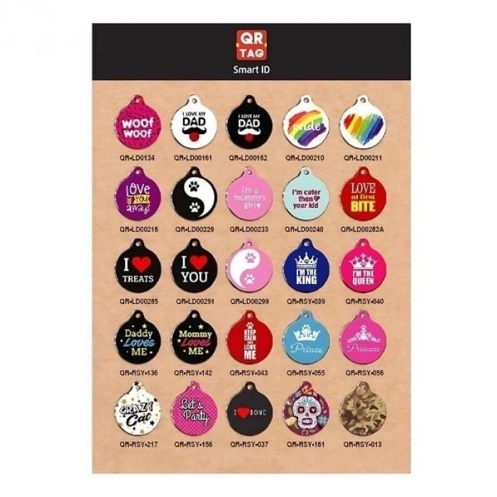 ÇOK SATAN ProOne Qr Tag Smart Id İsimlik Kedi ve Köpek Künyesi 1 Adet