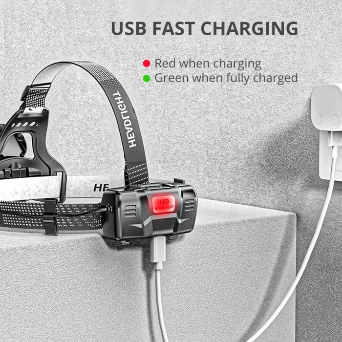 ÇOK SATAN Ps-8002 Sensörlü Zoomlu Profesyonel Şarjlı Kafa Lambası