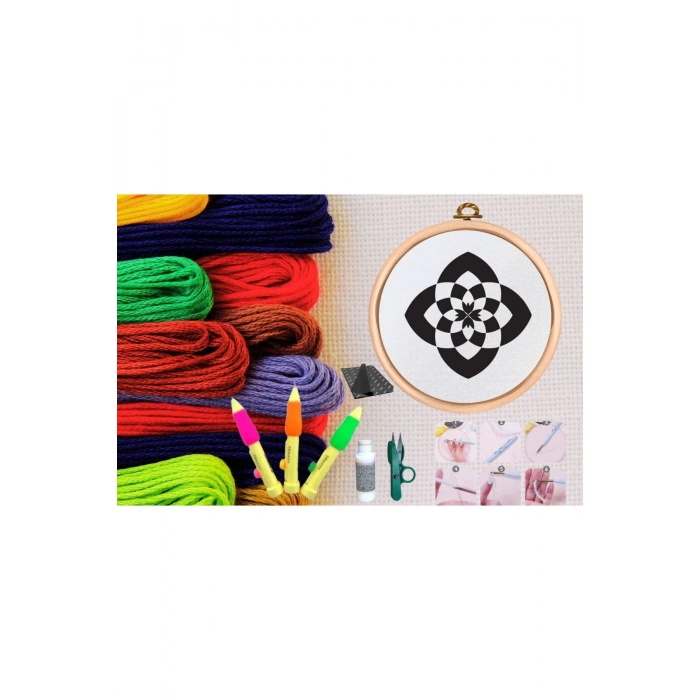 ÇOK SATAN Punch Seti Nakış Seti Kasnaklı Kendin Yap Seti Seri 103