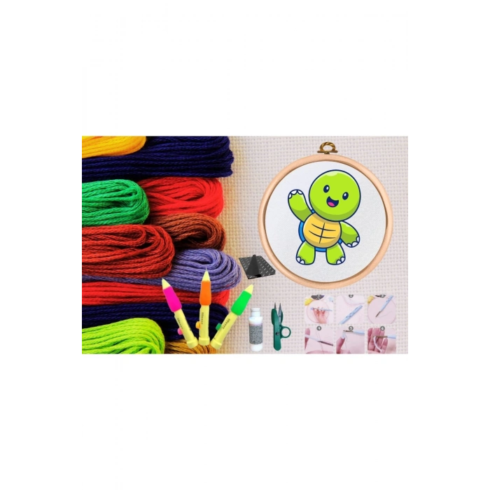 ÇOK SATAN Punch Seti Nakış Seti Kasnaklı Kendin Yap Seti Seri 123