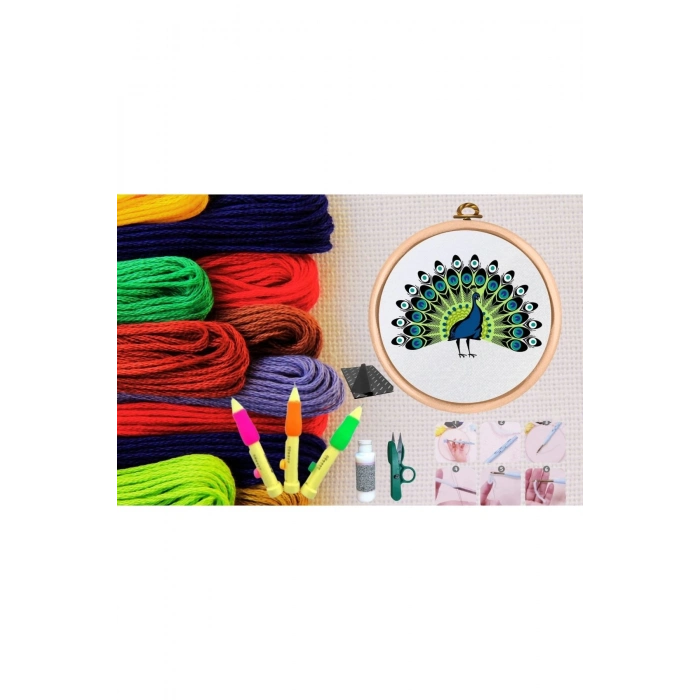 ÇOK SATAN Punch Seti Nakış Seti Kasnaklı Kendin Yap Seti Seri 14