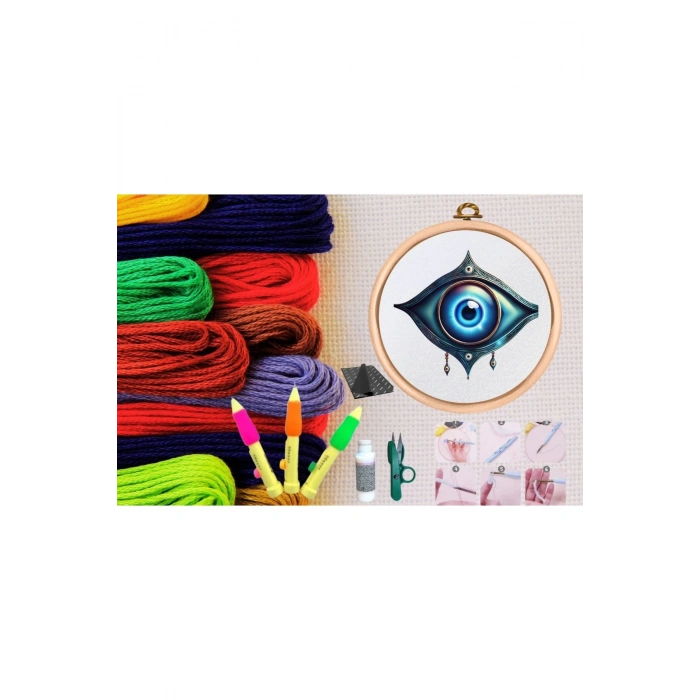 ÇOK SATAN Punch Seti Nakış Seti Kasnaklı Kendin Yap Seti Seri 141