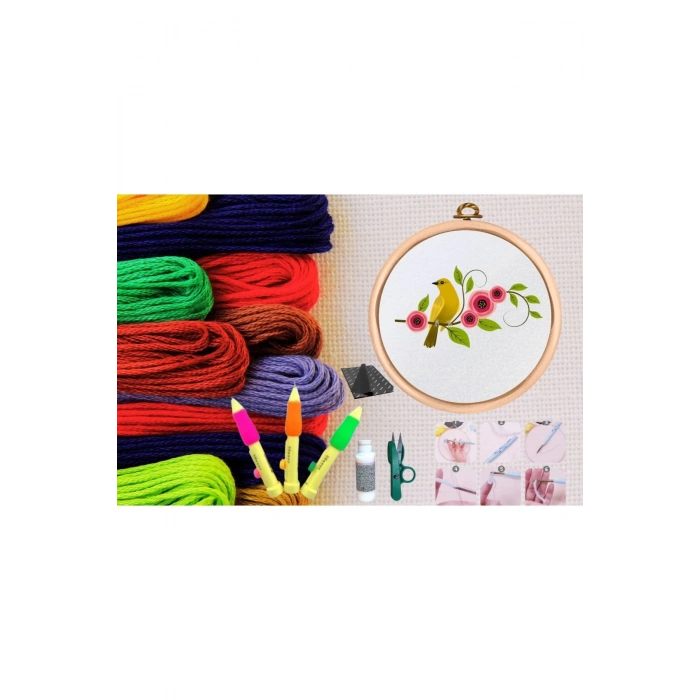 ÇOK SATAN Punch Seti Nakış Seti Kasnaklı Kendin Yap Seti Seri 17