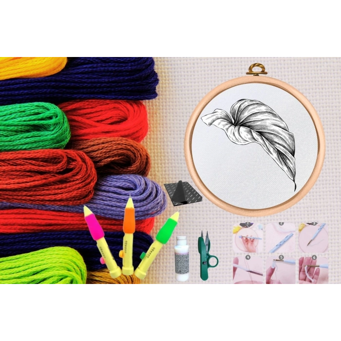 ÇOK SATAN Punch Seti Nakış Seti Kasnaklı Kendin Yap Seti Seri 26