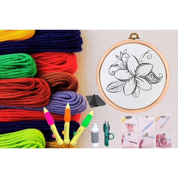 ÇOK SATAN Punch Seti Nakış Seti Kasnaklı Kendin Yap Seti Seri 33