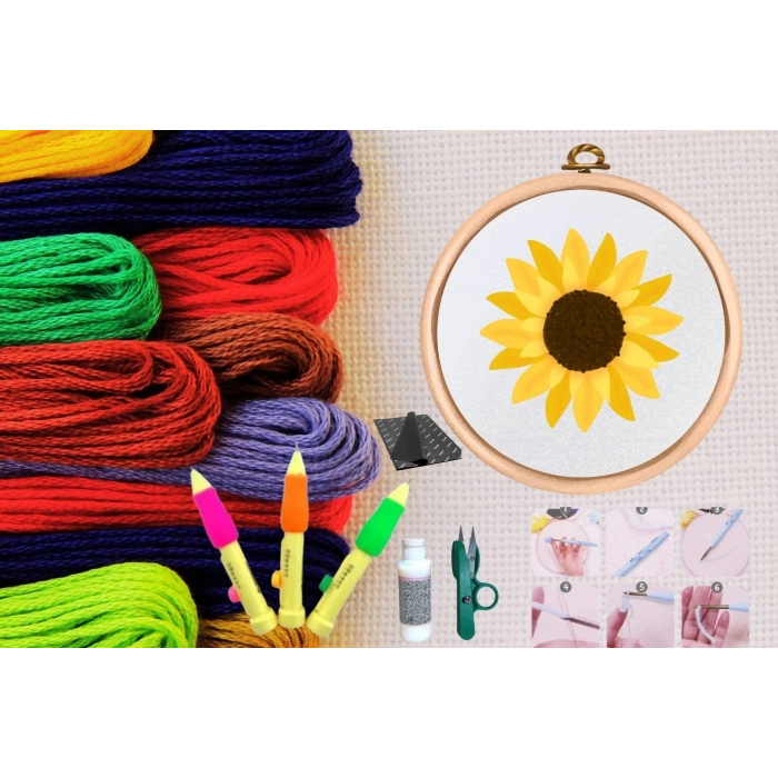 ÇOK SATAN Punch Seti Nakış Seti Kasnaklı Kendin Yap Seti Seri 39