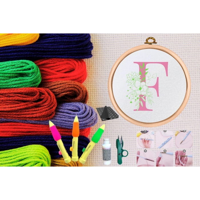 ÇOK SATAN Punch Seti Nakış Seti Kasnaklı Kendin Yap Seti Seri 68