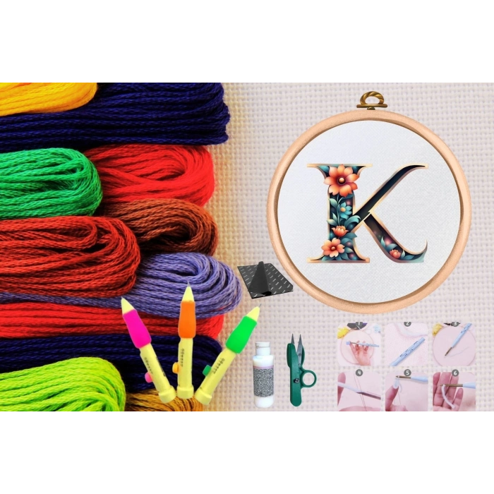 ÇOK SATAN Punch Seti Nakış Seti Kasnaklı Kendin Yap Seti Seri 76