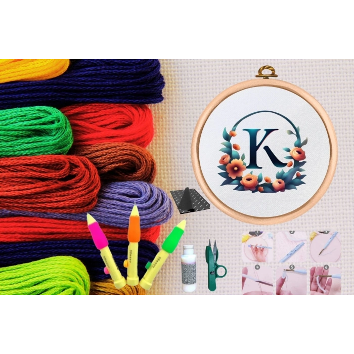 ÇOK SATAN Punch Seti Nakış Seti Kasnaklı Kendin Yap Seti Seri 77