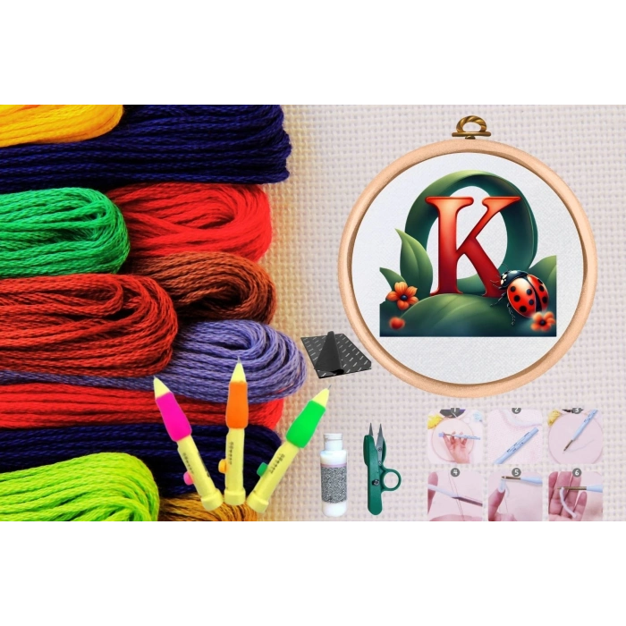 ÇOK SATAN Punch Seti Nakış Seti Kasnaklı Kendin Yap Seti Seri 78