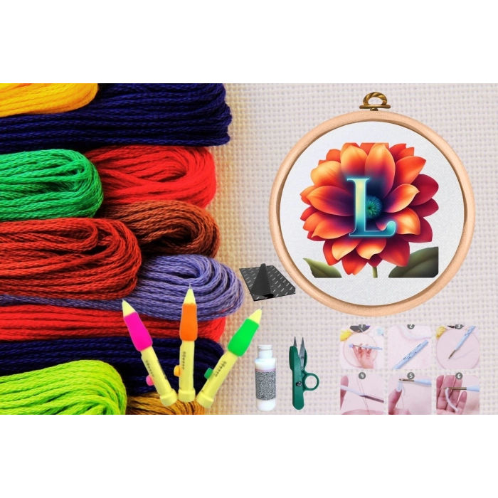 ÇOK SATAN Punch Seti Nakış Seti Kasnaklı Kendin Yap Seti Seri 79