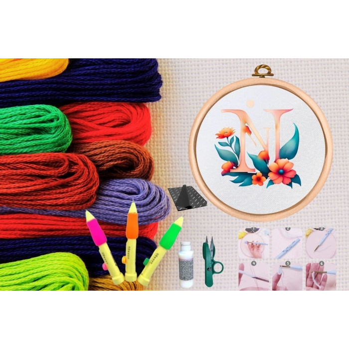 ÇOK SATAN Punch Seti Nakış Seti Kasnaklı Kendin Yap Seti Seri 81