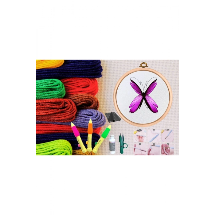 ÇOK SATAN Punch Seti Nakış Seti Kasnaklı Kendin Yap Seti Seri 99