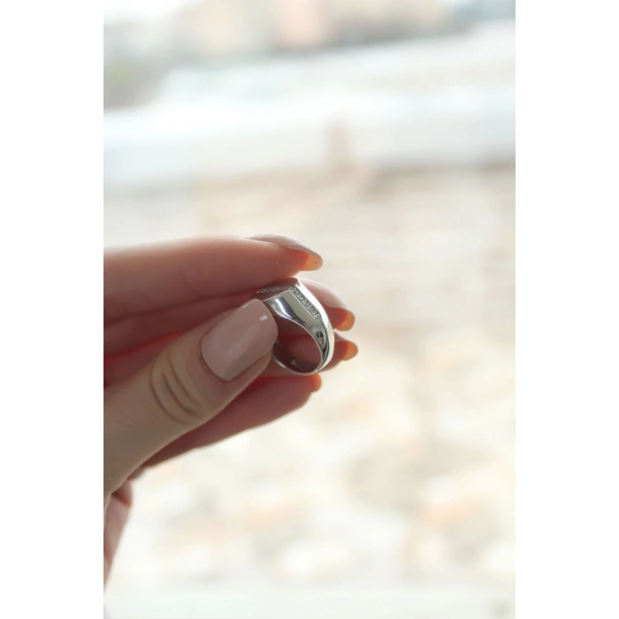 ÇOK SATAN Punta Zirkon Taşlı Rodyum Kaplama Kadın Yüzük