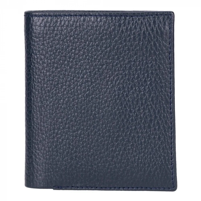 ÇOK SATAN Purahide Deri Cüzdan, 7 Adet Kart Bölmesi, Dokulu Lacivert