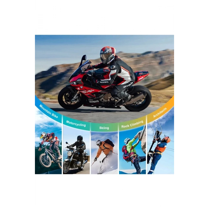 ÇOK SATAN Q28 Motosiklet Kask Bluetooth Kulaklık 1080p Kamera Interkom Kulaklık Su Geçirmez Intercom