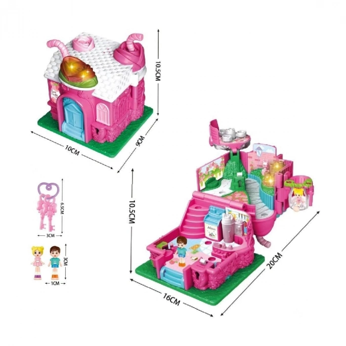 ÇOK SATAN QF2910-11-12-13-14-15 Işıklı Müzikli Aksesuarlı Ev Serisi Açılıp-Katlanır