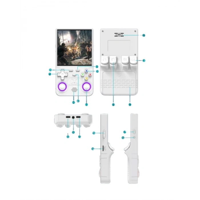 ÇOK SATAN R36 Ultra Taşınabilir Konsol – 3000 mAh Batarya, WiFi ve RGB Destekli, 30.000 Oyun