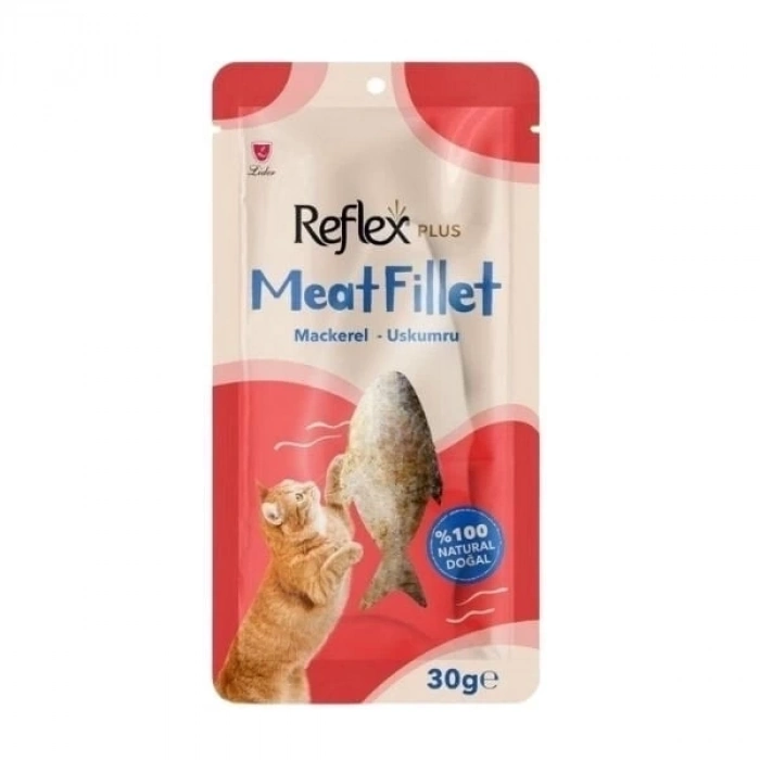 ÇOK SATAN Reflex Plus Meat Fillet Uskumru Balıklı Fileto Kedi Ödül Maması 30 Gr