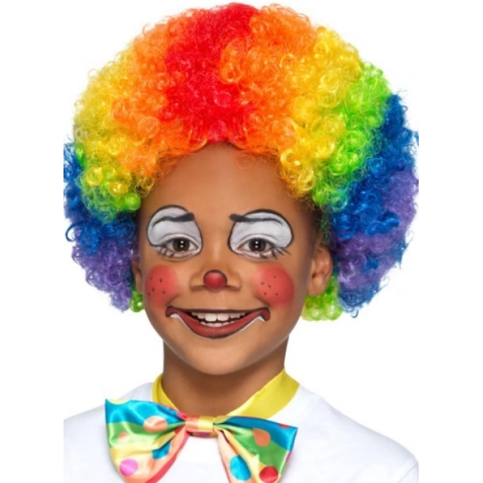 ÇOK SATAN Rengarenk Kıvırcık Afro Peruk Bonus Saç 120 Gr