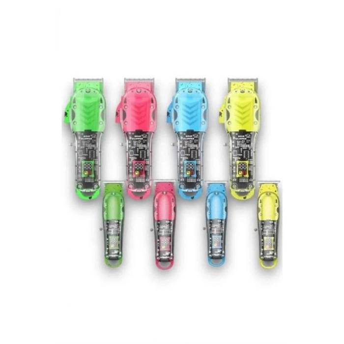 ÇOK SATAN Renkli Profesyonel Tıraş Makinesi USB Şarjlı Saç Kesme Makinesi