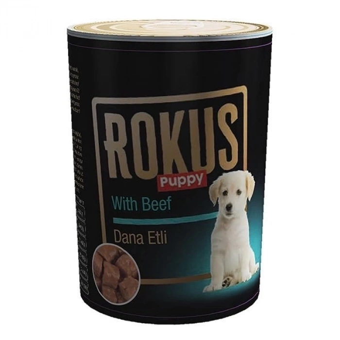 ÇOK SATAN Rokus Dana Etli Konserve Yavru Köpek Maması 410 Gr