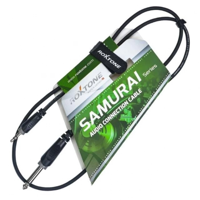 ÇOK SATAN Roxtone Rx K13501 3.5 Mm Stereo Erkek / Mono Gitar Erkek 1 Metre Ara Kablo