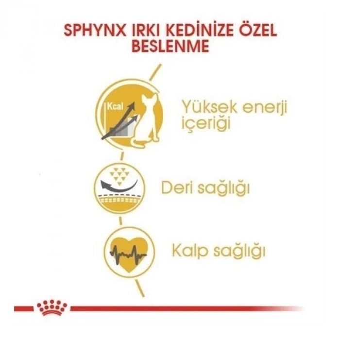 ÇOK SATAN Royal Canin Tüysüz Sphynx Cinsi Yetişkin Kedi Maması 2 Kg