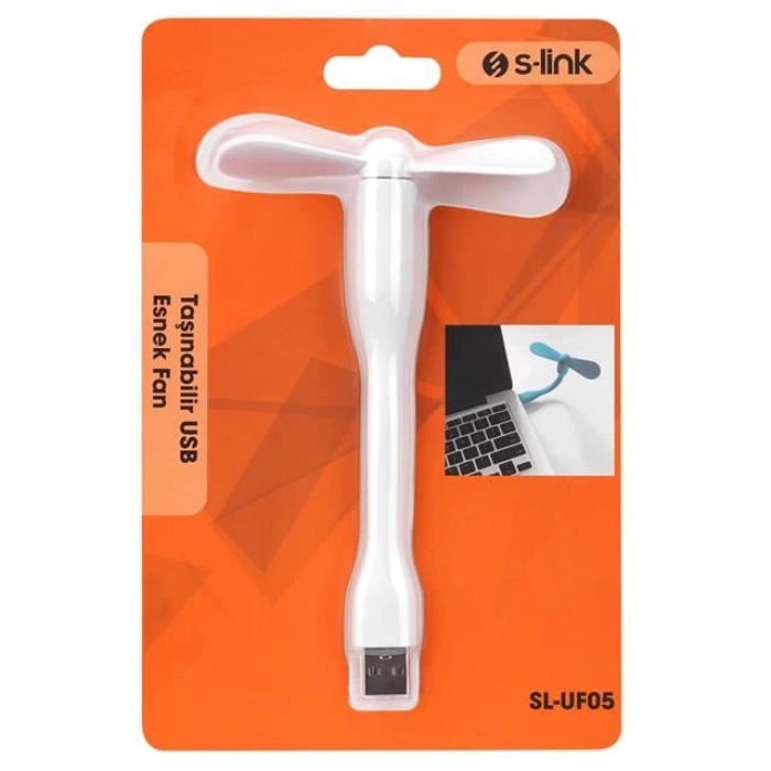 ÇOK SATAN S-link Sl-uf05 Taşınabilir Esnek Beyaz Usb Mini Fan