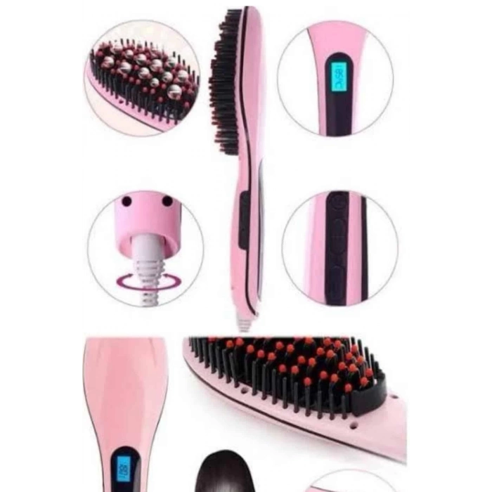 ÇOK SATAN Saç Fırça Akıllı LCD Ekran Pratik Saç Düzleştirici Tarak Pratik Taşınabilir