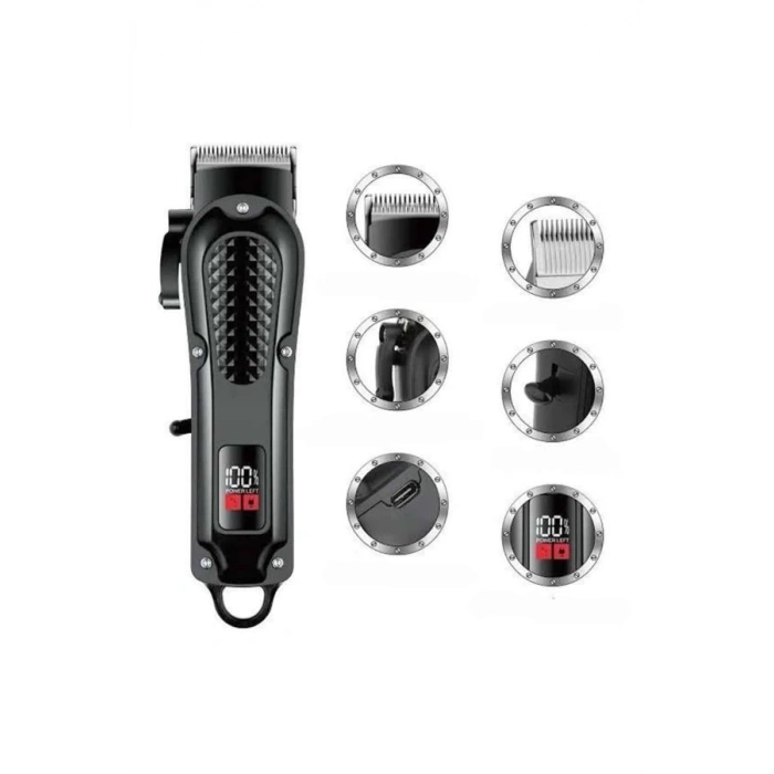 ÇOK SATAN Saç Kesme Aleti Dijital Saç Sakal Tıraş Makinesi Dijital Göstergeli