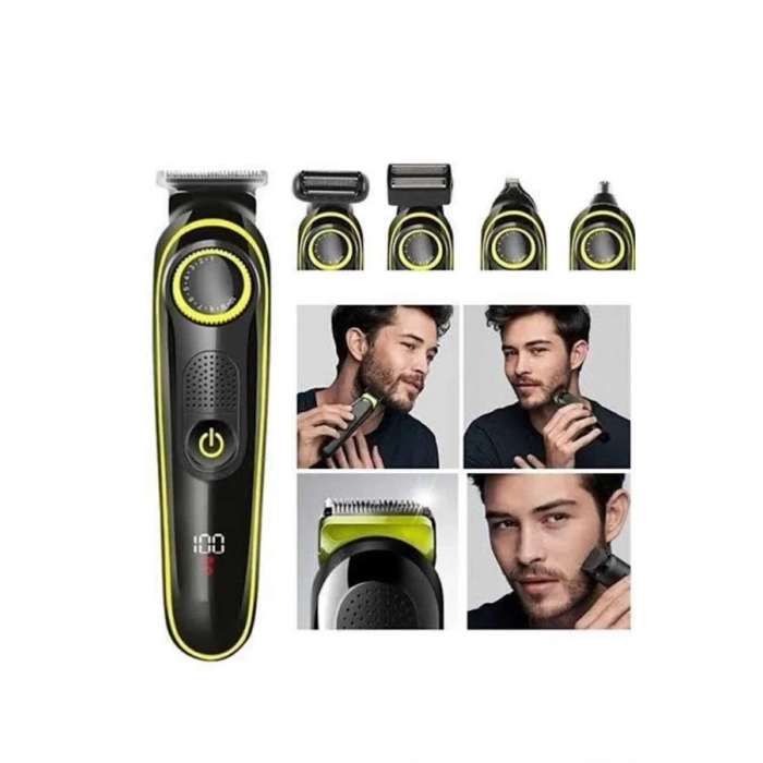 ÇOK SATAN Saç Sakal Vücut Tıraş Makinesi 5in1 Kablosuz Burun Kulak Tıraş Makinesi