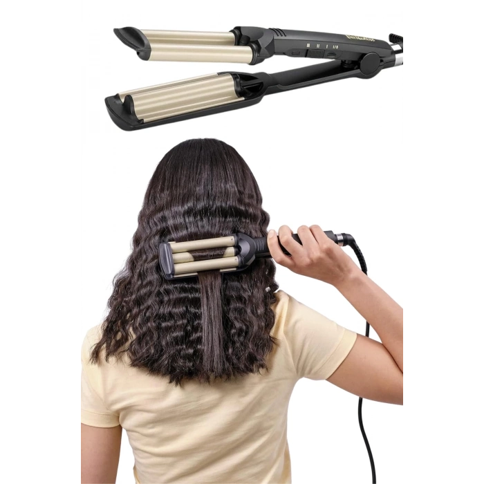 ÇOK SATAN Saç Şekillendirici Wag Maşa Su Dalga Maşası Tüm Saç Tiplerine Uygun