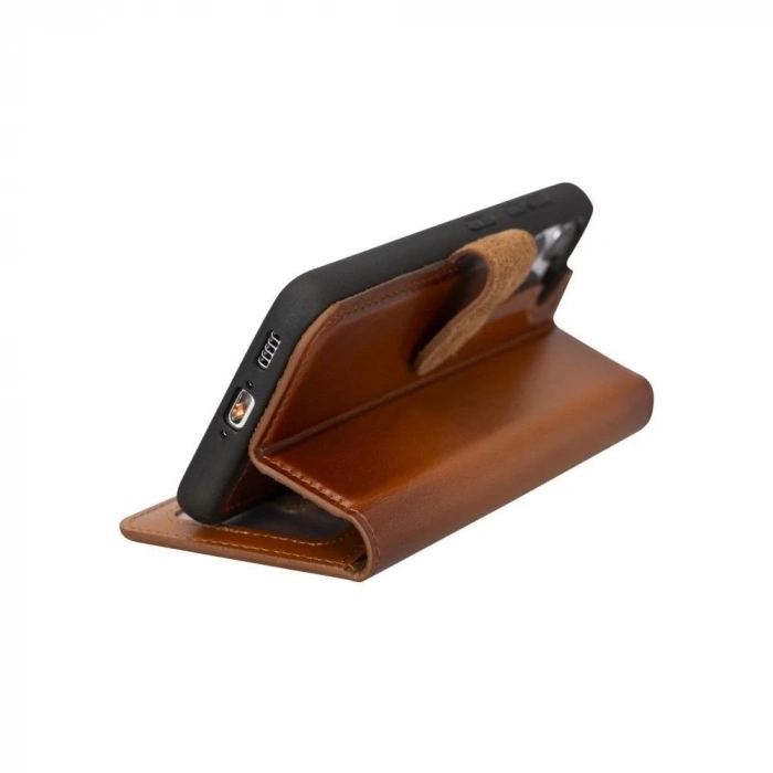 ÇOK SATAN Samsung Galaxy S23 Uyumlu Deri Cüzdanlı Kılıf RST2EF Taba