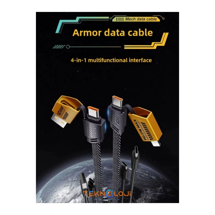 ÇOK SATAN Şarj Kablosu 27W ve 65W Hızlı Şarj Type-C Iphone Hepsi İle Uyumlu Paraşüt İpinden Kopmaz Kablo