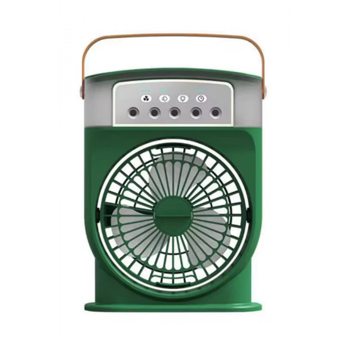 ÇOK SATAN Şarjlı 600 Ml Su Hazneli Taşınabilir Masaüstü Vanilatör  Güçlü Fan Ve 2000 Mah Pil Yeşil