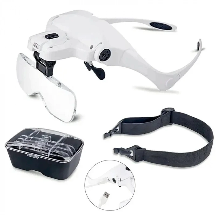 ÇOK SATAN Şarjlı Gözlük Büyüteç Çalışma Büyüteci 5 Lensli 9892b2c