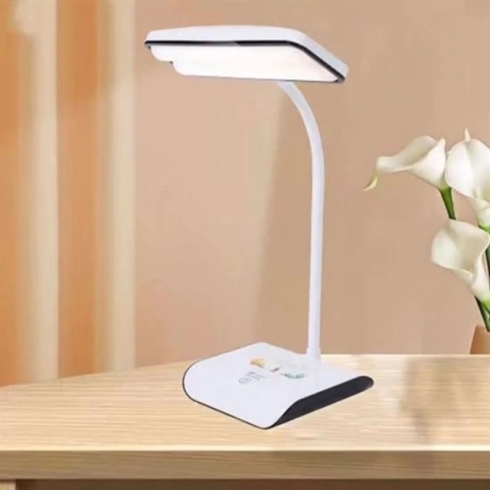 ÇOK SATAN Şarjlı Oynar Esnek Başlıklı Dokunmatik 3 Farklı Modda Yanan Kaymaz Taban LED Masa Lambası