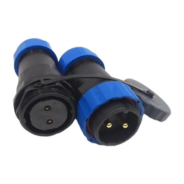 ÇOK SATAN Sd28 Su Geçirmez 2 Pin 28 Mm Düz Kablo Konnektör