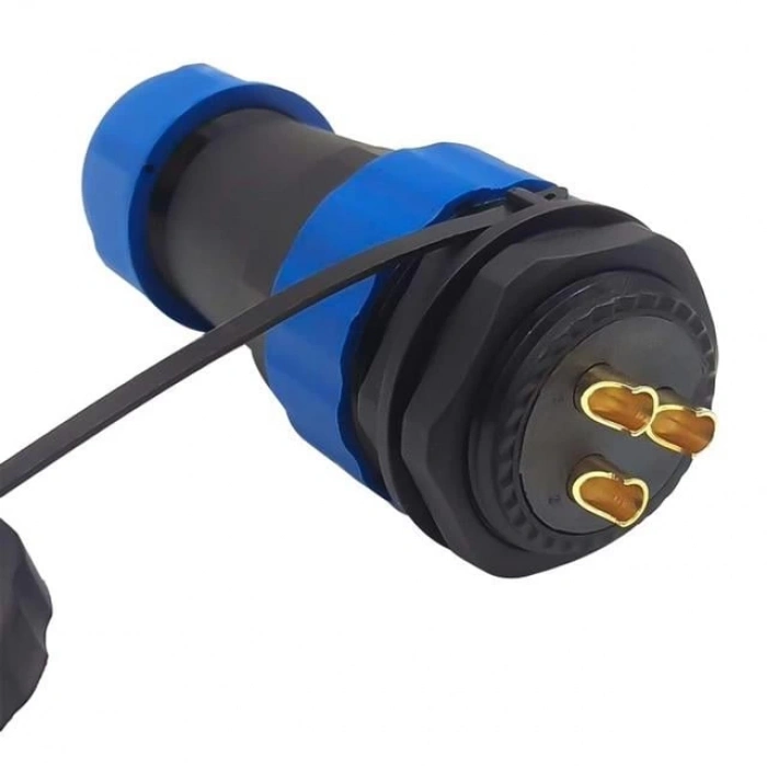 ÇOK SATAN Sd28 Su Geçirmez 3 Pin  Erkek-dişi Yuvarlak 28 Mm Konnektör
