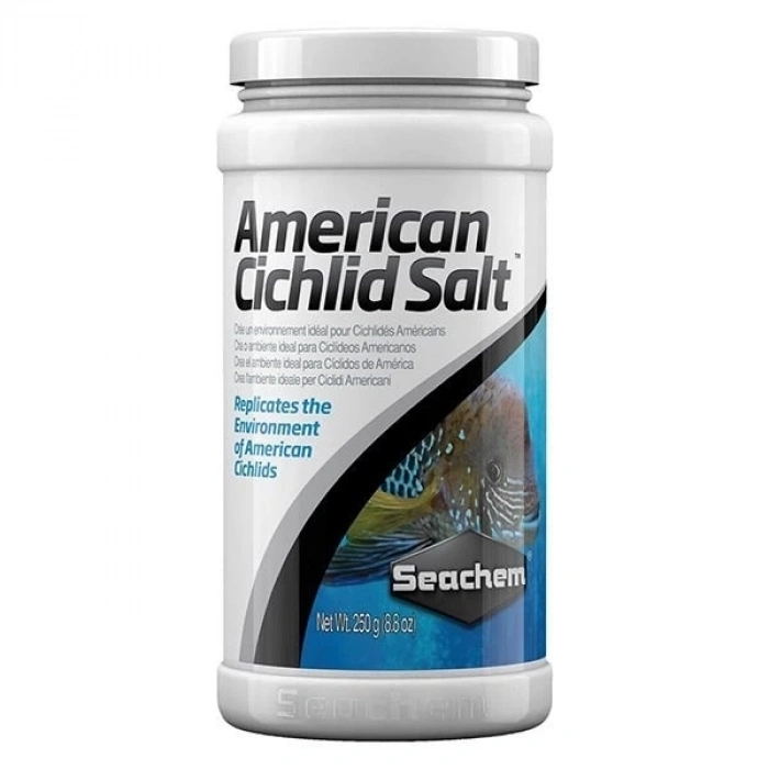 ÇOK SATAN Seachem American Cichlid Salt Akvaryum Tuzu 250 Gr