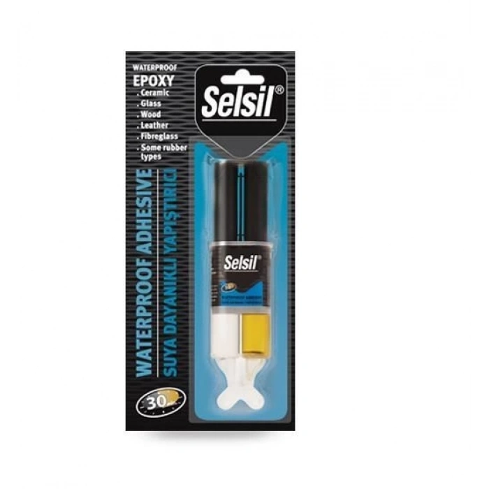 ÇOK SATAN Selsil Suya Dayanıklı Epoksi Şeffaf Yapıştırıcı 28 gr