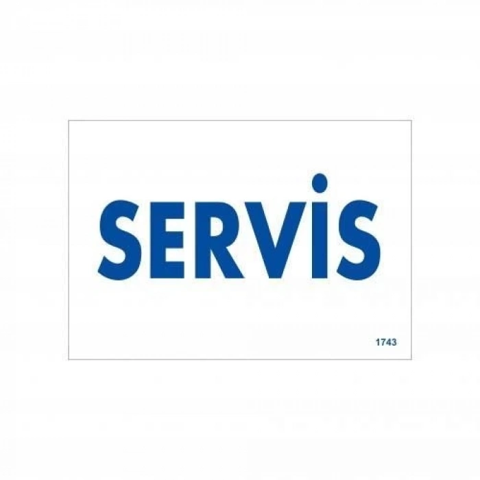 ÇOK SATAN Servis Uyarı Levhası 17,5x25 KOD:1743