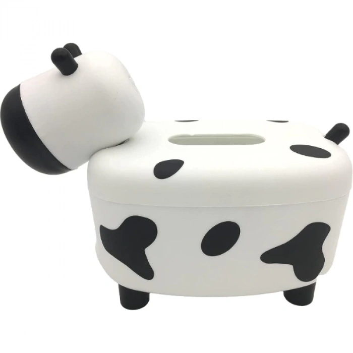 ÇOK SATAN Sevimli İnek Tasarımlı Mıknatıslı Tuzluk Ve Peçetelik