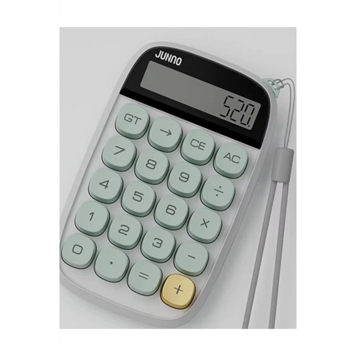 ÇOK SATAN Sevimli Kare Tuşlu 10 Haneli Ldc Ekran Hesap Makinası Yeşil