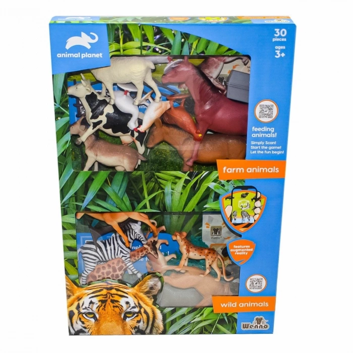 ÇOK SATAN SH-D6101 Kutulu 30 Parça Vahşi Çiftlik Hayvanları