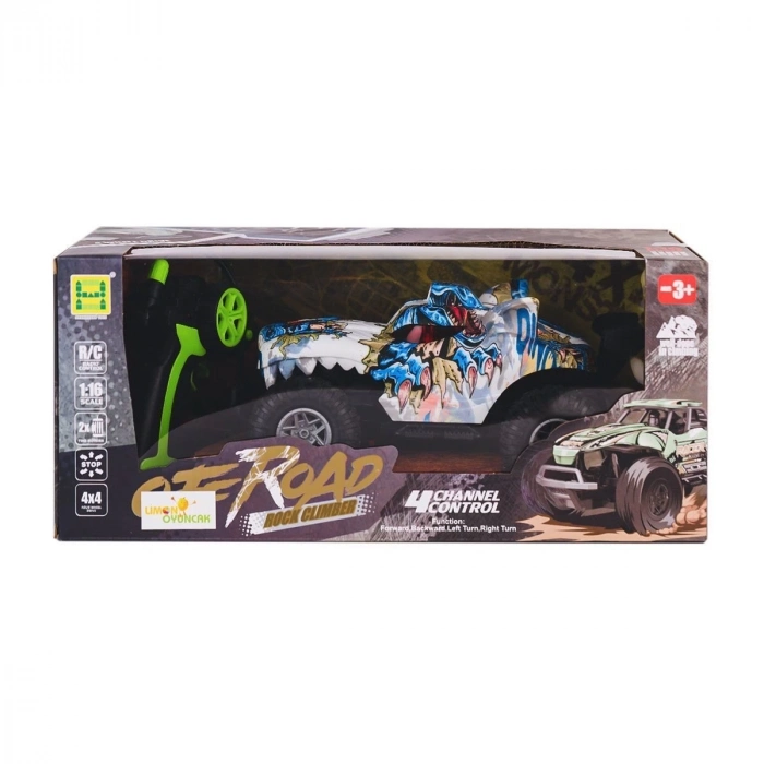 ÇOK SATAN SH091-503B Kumandalı Şarjlı Off Road Canavar Rock Climber 4x4 -Limon Oyuncak