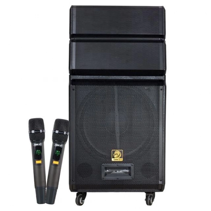 ÇOK SATAN Shile Sl-1612b İki El Mikrofonlu-kumandalı Usb/sd/bt/fm Taşınabilir Hoparlör